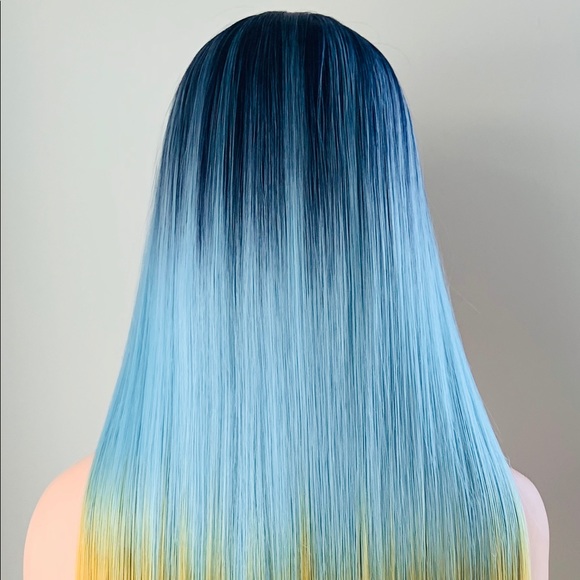 Long Straight 30” Colorful Wig with Bangs for Costumes/Events - Picture 8 of 9